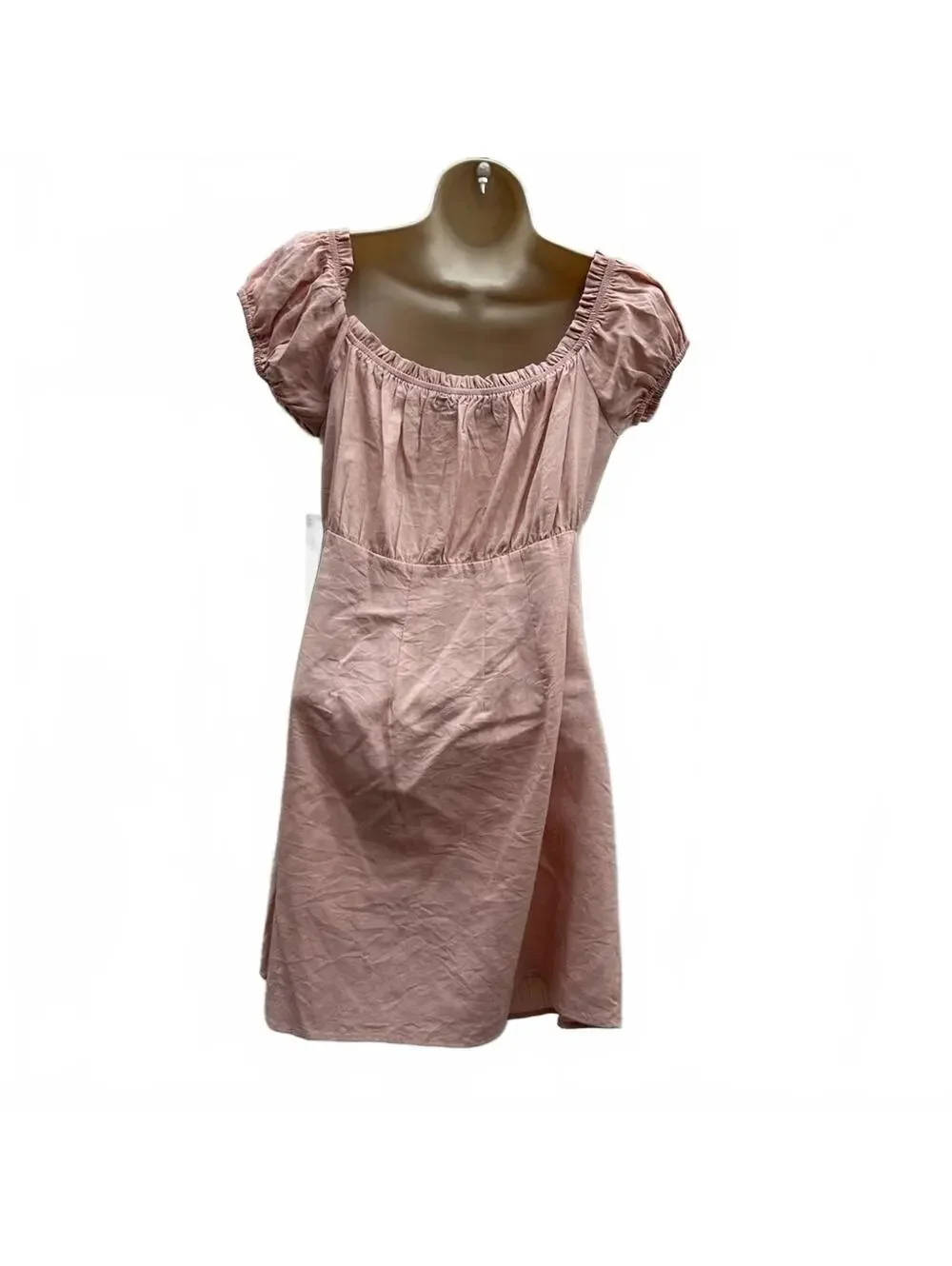 Lulus Wisteria Blush Pink Embroidered Off-The-Shoulder Mini Dress Size L | NWT - Picture 13 of 14